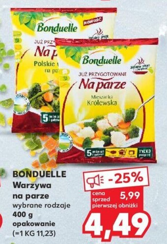 Kaufland Bonduelle Warzywa na parze 400 g oferta