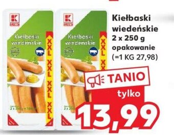 Kaufland Kiełbaski wiedeńskie 2 x 250 g oferta