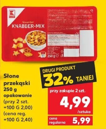 Kaufland Słone przekąski 250 g oferta