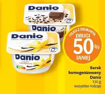 Delikatesy Centrum Danone Serek homogenizowany Danio 130g oferta