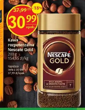 Delikatesy Centrum Nescafé Kawa rozpuszczalna Gold 200 g oferta