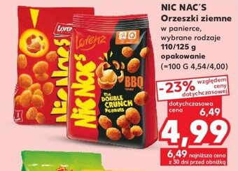 Kaufland NIC NAC'S Orzeszki ziemne 110/125g oferta
