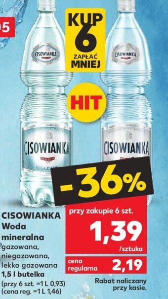 Kaufland Cisowianka Woda mineralna 1,5l oferta