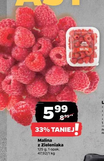 Netto Malina z zieleniaka oferta