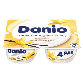 Biedronka Danio serek homogenizowany o smaku waniliowym 520 g (4 x 130 g) oferta