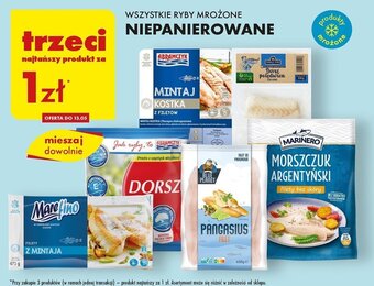 Biedronka WSZYSTKIE RYBY MROŻONE NIEPANIEROWANE oferta