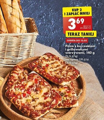 Biedronka Pizza z kurczakiem i grillowanymi warzywami, 140 g oferta
