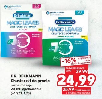 Kaufland DR. BECKMANN Chusteczki do prania 20szt. oferta
