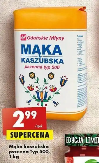 Biedronka Mąka kaszubska pszenna Typ 500, 1 kg oferta