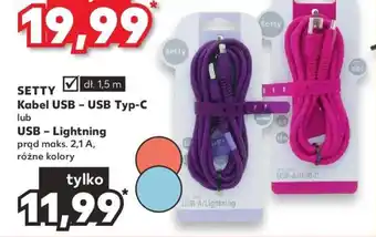 Kaufland SETTY Kabel USB - USB Typ-C oferta