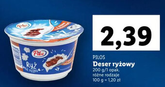 Lidl Pilos Deser ryżowy 200 g oferta