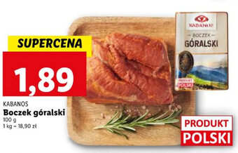 Lidl KABANOS Boczek góralski 100g oferta
