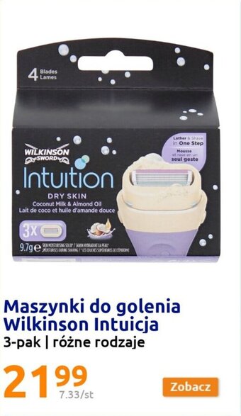 Action Maszynki do golenia Wilkinson Intuicja 3-pak oferta