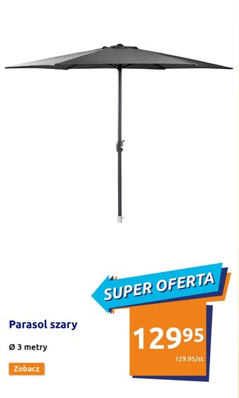 Action Parasol szary Ø 3 metry oferta