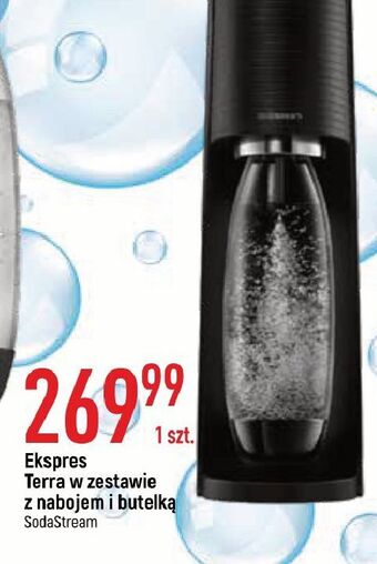 E.Leclerc Zestaw: urządzenie sst terra czarny + cylinder cqc butelka sodastream oferta