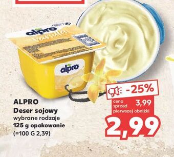 Kaufland Deser sojowy waniliowy alpro soya oferta