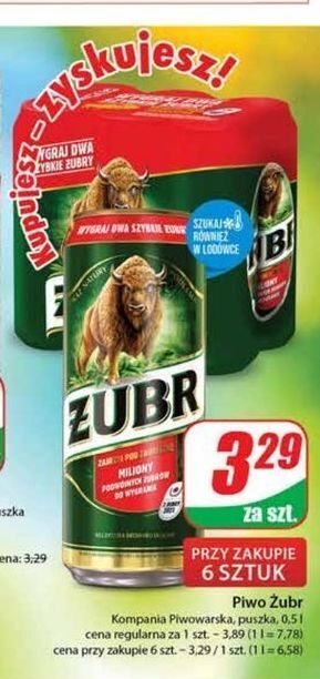 Dino Piwo żubr 1768 oferta