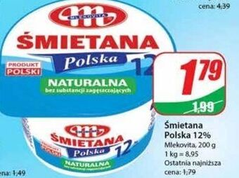 Dino Śmietana polska 12 % mlekovita oferta