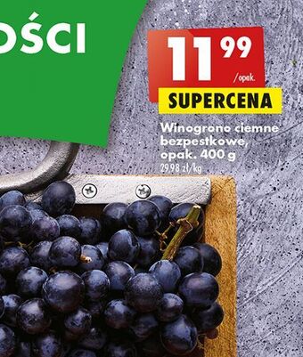 Biedronka Winogrona ciemne bezpestkowe oferta