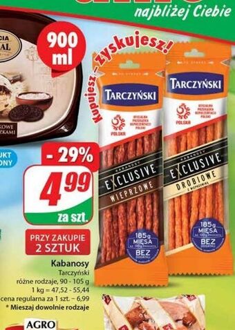 Dino Kabanosy drobiowe tarczyński exclusive oferta