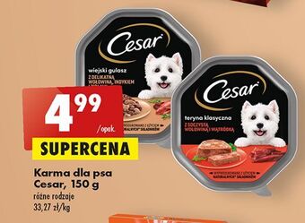Biedronka Karma dla psa wiejski gulasz z delikatną wołowiną indykiem i ziołami cesar (karma) oferta