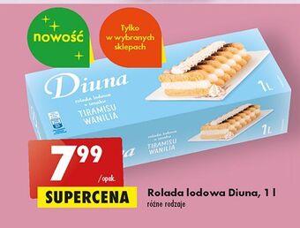 Biedronka Rolada lodowa tiramisu - wanilia diuna oferta
