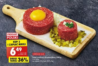 Biedronka Tatar wołowy kraina mięs oferta