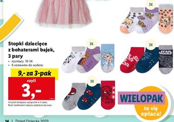 Lidl Stopki dziecięce oferta