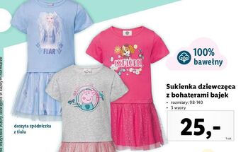 Lidl Sukienka dziewczęca 98-140 oferta