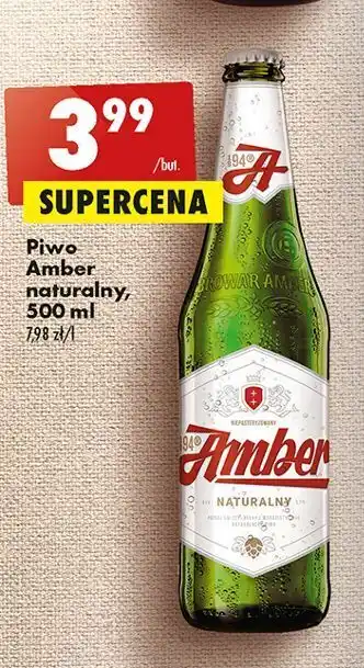 Biedronka Piwo amber naturalny oferta