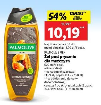 Lidl Żel pod prysznic 3w1 citrus crush palmolive for men oferta
