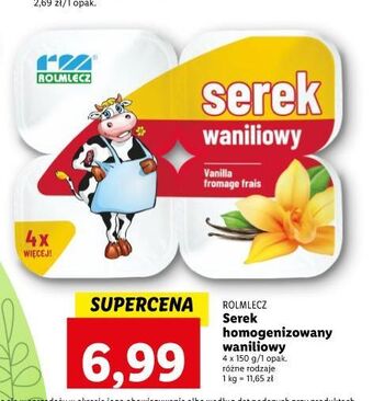 Lidl Serek waniliowy rolmlecz oferta