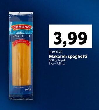 Lidl Makaron spaghetti combino oferta