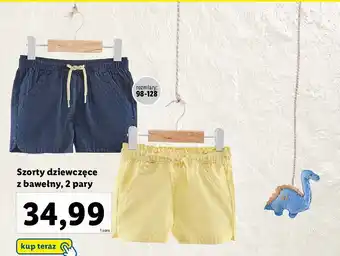 Lidl Szorty dziewczęce 98-128 cm oferta