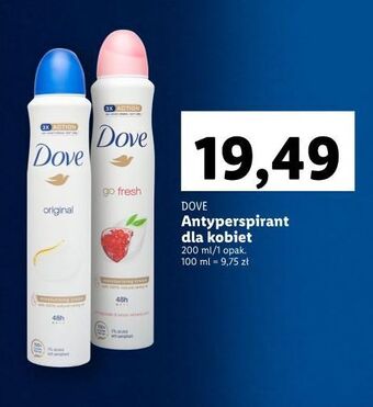 Lidl Dezodorant touch dove go fresh oferta