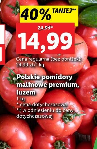 Lidl Pomidory malinowe oferta