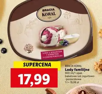 Lidl Lody z jogurtem i sosem czarnej porzeczki bracia koral jak dawniej oferta