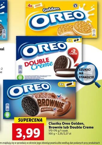 Lidl Ciastka double crema oreo oferta