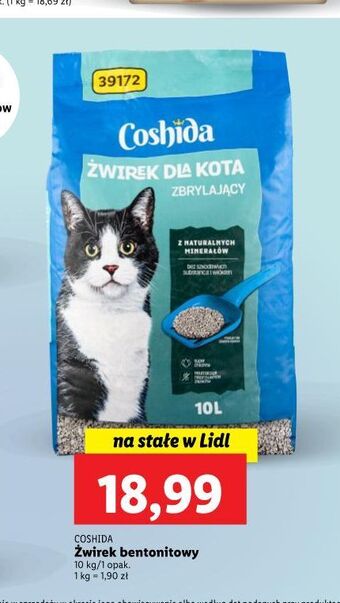 Lidl Żwirek dla kota coshida oferta