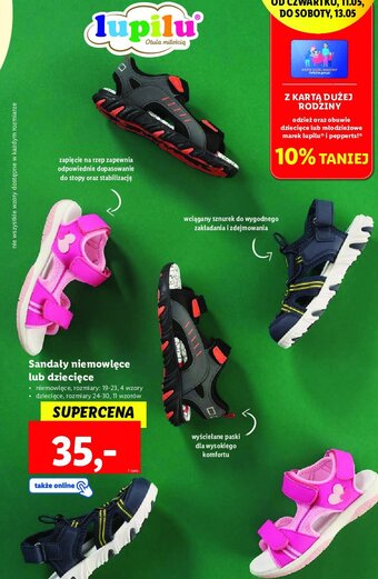 Lidl Sandały dziecięce oferta