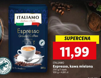 Lidl ITALIAMO Espresso, kawa mielona 250 g oferta