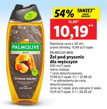 Lidl PALMOLIVE MEN Żel pod prysznic dla mężczyzn 500ml oferta