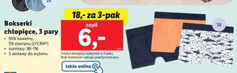 Lidl Bokserki chłopięce, 3 pary oferta