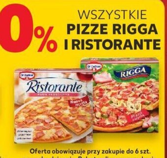 Kaufland WSZYSTKIE PIZZE RIGGA I RISTORANTE oferta