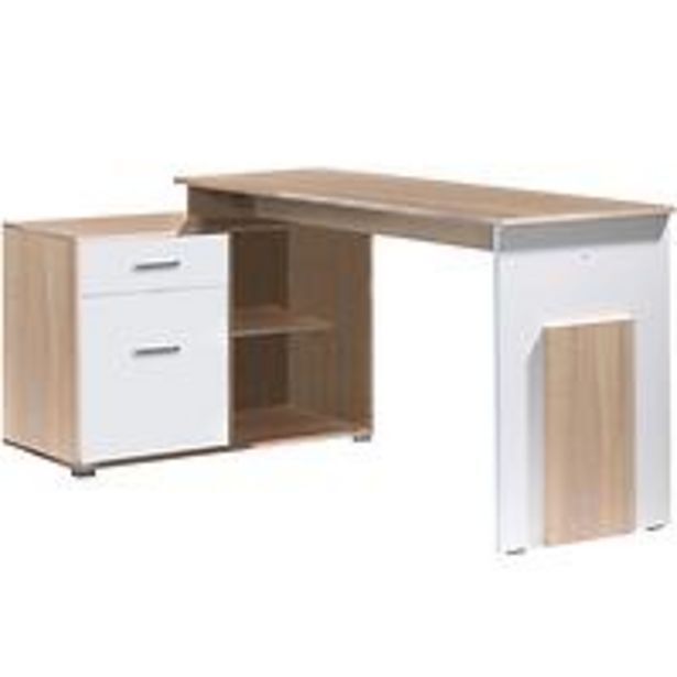 Merkury Market Biurko como korner dąb sonoma/biały alpejski 60 oferta