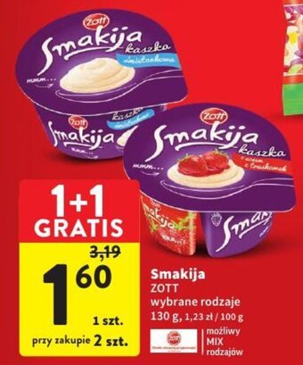 Intermarche Zott Smakija 130g oferta
