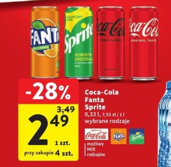 Coca-Cola Fanta Sprite 0,33l