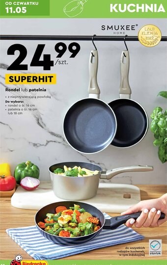 Biedronka Patelnia 18 cm oferta