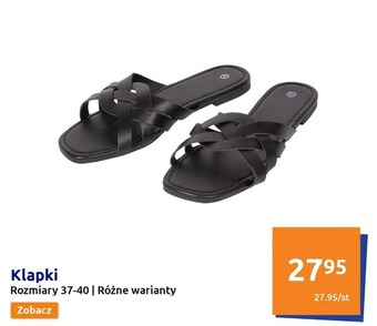Action Klapki damskie oferta