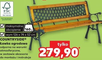 Kaufland Ławka ogrodowa countryside oferta